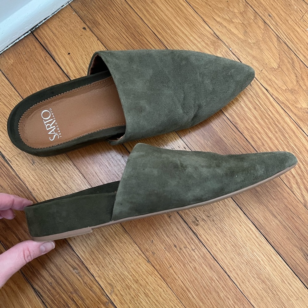 Franco Sarto Slides, Suede